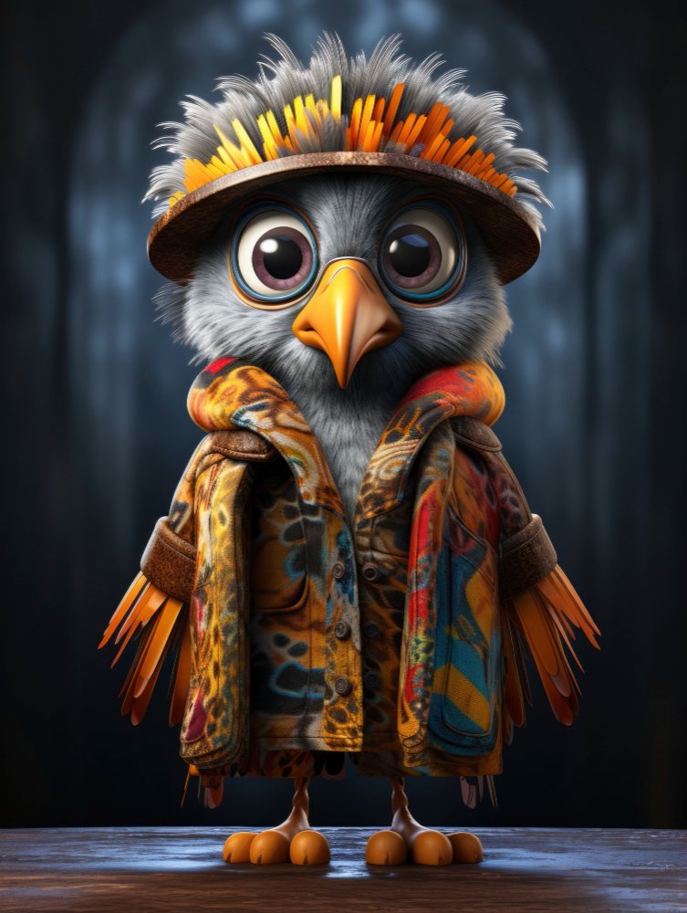 muppet with long hooked beak